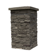 NextStone Slatestone 16" x 16" Faux Stone Column Wrap - Pewter - $153.92
