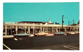 Beach Drive Theater Old Cars Cape May New Jersey NJ Curt Teich Postcard c1960s - £6.38 GBP