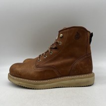 Georgia G8342 Mens Brown Lace Up Wedge Steel Toe Work Boots Size 13 M - £50.63 GBP