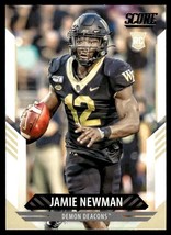 2021 Score Jamie Newman Rookie Wake Forest Demon Deacons #307 - $1.24