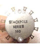 NOS Stackpole  Rotary 1P 12 position NoStop Sw 1/4&quot; Shaft 1-1/2&quot;Dia 2&quot;L ... - $184.39 MXN