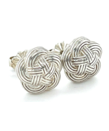 Tiffany &amp; Co.Argento Sterling Nodo Celtico Orecchini a Lobo Splendido Co... - $5,356.30 MXN