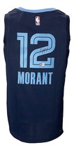 Ja Morant Signed Memphis Grizzlies Navy Blue Nike Swingman Jersey BAS - £305.19 GBP
