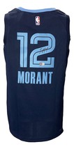 Ja Morant Signed Memphis Grizzlies Navy Blue Nike Swingman Jersey BAS - £305.12 GBP