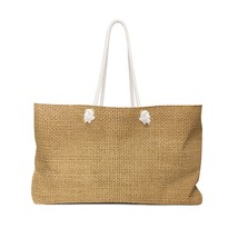 Tote Bags, Sandy Brown Sackcloth Style Weekender Bag - £40.08 GBP