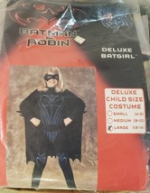 Batman And Robin Batgirl Childs Costume Size Large (12-14) - £15.63 GBP