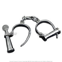 Vlad the Impaler Dracula Linked Handcuff Medieval Chrome Dungeon Shackle - £17.89 GBP