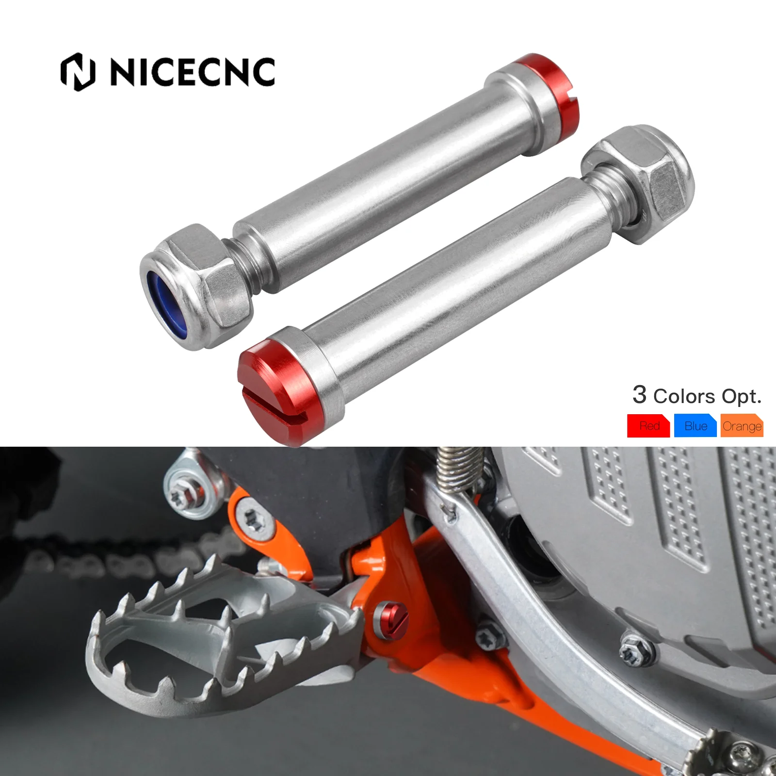 NiceCNC 2PCS Motorcycle Foot Peg Footrests Pins For Beta RR Enduro 125 2... - $21.55