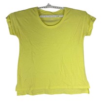 Sonoma Good For Life Women&#39;s Short Sleeved T-Shirt Size LP Petite Yellow - £11.02 GBP