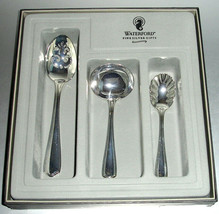 Waterford Keswick Silverplated Hostess 3 PC. Pierced Spoon/Ladle/Sugar Spoon New - £27.83 GBP