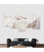 Multi-Piece 1 Image White Books Shabby Chic Ready To Hang Wall Art Home ... - $99.99
