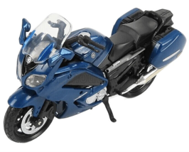 Yamaha FJR 1300 Year 2018 Blue Motorcycle Model, Motormax Scale 1:18 - £34.24 GBP