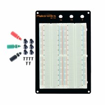 Makeronics Solderless 1660 Tie-Points Breadboard With Aluminum Back Plat... - $36.18