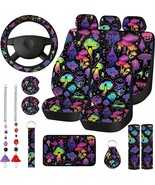 17 Pcs Mushroom Car Seat Covers Mushroom Car Accessories Full Set for Wo... - €61,70 EUR