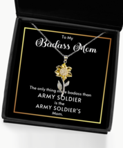 Army Soldier Mom Necklace Gifts, Birthday Present For Army Soldier Mom,  - £39.34 GBP