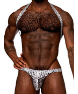 MALE POWER SNAKED SHOULDER SLING HARNESS THONG - $40.83 CAD
