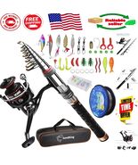 Lightweight Fishing Gear Set, 7FT Rod, Reel, Hooks &amp; Bag - Perfect for T... - $92.31 CAD