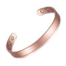 Vinterly Magnetic Pure Copper Bracelet Men Adjustable Cuff Bracelets Arthritis H - £16.31 GBP