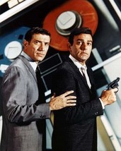 Mannix 1967 Joseph Campanella Mike Connors as Lee &amp; Joe 8x10 inch photo - £7.79 GBP