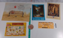 post cards lot of 3, pennsylvania and virgina and memorabila (311) - £4.69 GBP