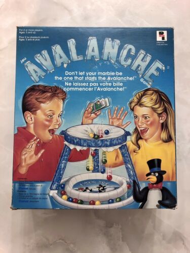 Rare Vintage 1990 Avalanche (Thin Ice) Marble Game Playtoy Industries Board Game - $33.07