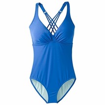 prAna Women&#39;s Kayana D-Cup One-Piece Blue Size 34D Small - $39.93