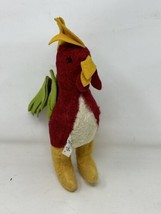 Gund Rooster Stuffed Animal Tag 11" Chicken Plush Toy VTG 1960s Red - £11.78 GBP