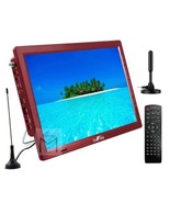beFree 14&quot; RED Portable Widescreen LED Rechargeable HDMI TV w Warranty S... - £74.01 GBP