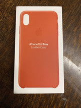 Genuine Apple iPhone XS Max Leather Case (Sunset Orange) - NEW - £10.07 GBP