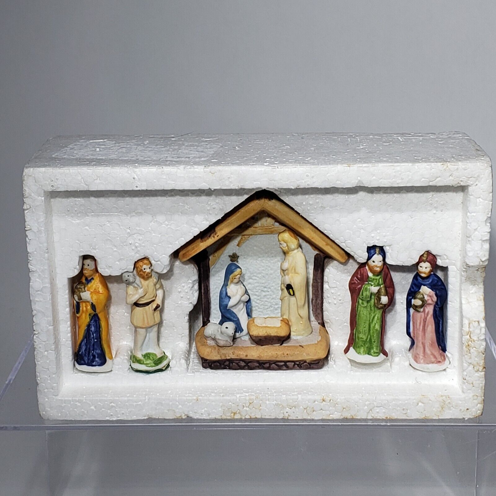 5 Piece Lemax Dickensvale Nativity Scene  1992 Hand Painted Porcelain 23064 - $12.95