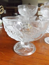 Vintage Paşabahçe Turkey 6 Glass Pedestal  Compote bowls RARE - £59.35 GBP
