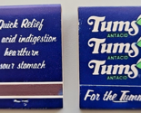 Vintage Tums Matchbook Advertising NOS Unused Lot of 47 PB135 - $29.99