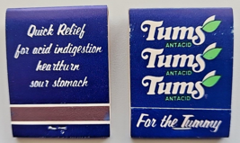 Vintage Tums Matchbook Advertising NOS Unused Lot of 47 PB135 - £23.48 GBP