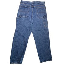 Rustler Mens Size 33x32 Medium Wash Carpenter Painter Jeans Pants Vintage Straig - £11.86 GBP