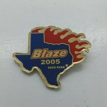 2005 Blaze Deer Park Texas Baseball 1&quot; Collectible Lapel Hat Pin - $10.19