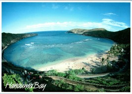 Aerial View Hanauma Bay Hawaii Postcard - £5.41 GBP