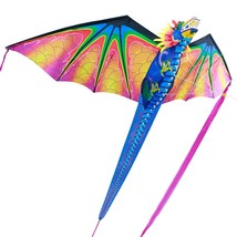 Kite Flying Hobbies Kites To Fly Flight Large Dragon 6FT+ Wide Easy To Fly Toy ~ - £23.58 GBP