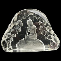 Danish Little Mermaid Crystal Figure Sculpture Trademark Crystal Denmark... - $19.00