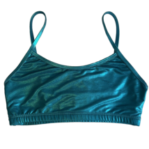 Relevé Adult Metallic Bra Top Turquoise Size Medium New with Tags - £9.80 GBP