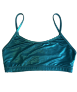 Relevé Adult Metallic Bra Top Turquoise Size Medium New with Tags - £9.88 GBP