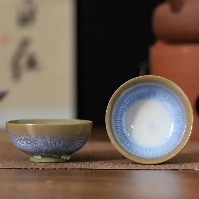45ml Vintage Ceramic Cup Kiln Change Teacup Master Cup Diameter: 45ml St... - $1.00
