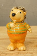 Vintage Ceramic Figurine Shudehill Giftware Male Porcupine Hedgehog Stri... - £19.77 GBP