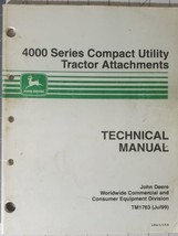 John Deere TM1763 Technical Manual 4000 Series Tractor Attachments - $23.38