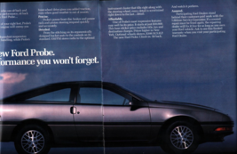 Original 1988 Ford Probe Two-Page Magazine Ad performance you won&#39;t forg... - $24.11