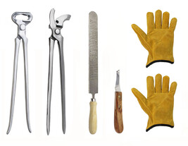 Horse Farrier Tool Essentials 5-Piece Groom Hoof Care Trim Tool Kit 984153 - $59.39