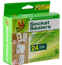 Duck Brand Socket Sealers Variety Pack, 24 Count, White - Stop Drafts - $7.00