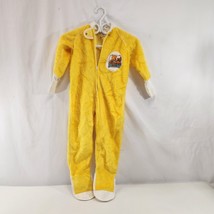 Vintage Sears Kids Sz 4 Yellow Disney Winnie The Pooh One Piece Pajamas Footed - £38.25 GBP