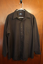 Men&#39;s Stafford Black Dress Shirt - Size 17 1/2 - £10.17 GBP