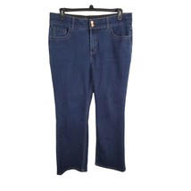 Lane Bryant Jeans 18 Short Straight Leg High Rise Dark Wash Blue Casual ... - $18.69
