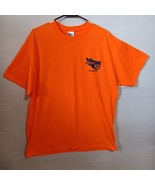 Gildan Vibrant Orange T Shirt Adult XL Ultra Cotton Soccer First Logo Sp... - $177.27 MXN